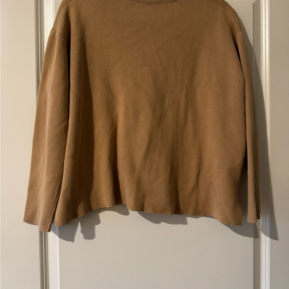 Michael Stars Milano Button Up V-Neck Dolman Cardigan Sweater Tan Size XS - Picture 3 of 3